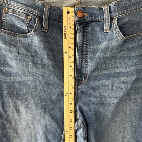 Madewell Jeans Women's 32 Blue 10" High Rise Roadtripper Tapered Breathable - Picture 6 of 16